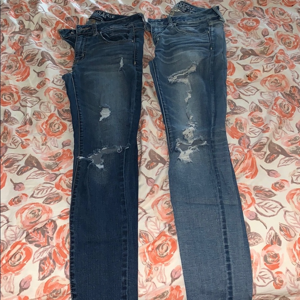 American Eagle ripped Jeggings